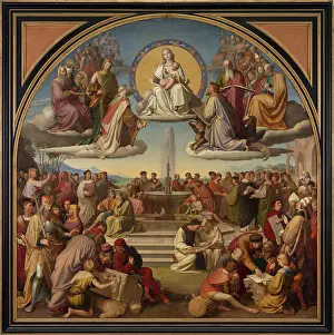 Fountain Prints: The Triumph of Religion in the Arts, 1829-1840. Creator: Johann Friedrich Overbeck