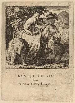 Bear Collection: The Triumph of Reynard, probably c. 1645 / 1656. Creator: Allart van Everdingen