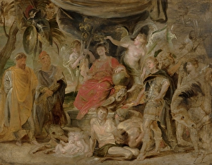 Rubens Sir Peter Paul Prints: The Triumph of Rome: The Youthful Emperor Constantine Honouring Rome