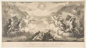 Ascension Prints: Triumph of Saint Ignatius and Saint Francis Xavier (Le Triomphe de Saint Ignace et