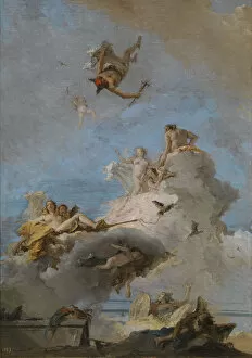 Giandomenico 1727 1804 Gallery: The Triumph of Venus (The Olympus), Between 1762 and 1765. Artist: Tiepolo, Giandomenico (1727-1804)