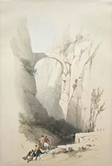 1796 1864 Gallery: Triumphal Arch Crossing the Ravine Leading to Petra, 1839. Creator: David Roberts (British