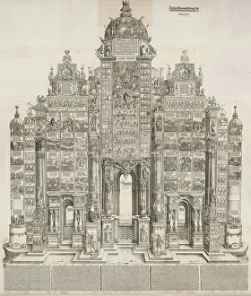 Durer Prints: Triumphal Arch of Emperor Maximilian I