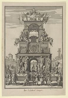 Triumphal arch erected in honor of Cardinal Mazarin after the Treaty of the Pyrenees
