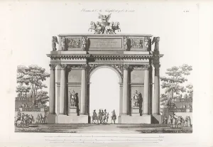 Thomas De Thomon Prints: Triumphal Arch. From: Recueil des facades des principaux monuments construits a St