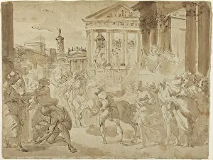 Gandolfi Gaetano Prints: A Triumphal Procession in Ancient Rome, c. 1780. Creator: Gaetano Gandolfi
