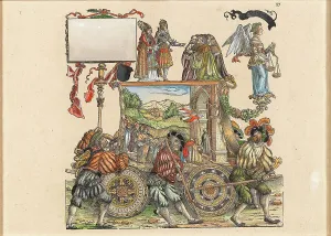 Woodcut Watercolour Prints: Triumphal Procession of the Emperor Maximilian I