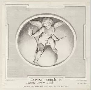 Blindfolded Gallery: Triumphant Cupid, 1715-96. Creator: Jean-Etienne Liotard