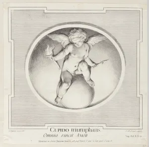 Liotard Giovanni Stefano Prints: Triumphant Cupid, 1715-96. Creator: Jean-Etienne Liotard
