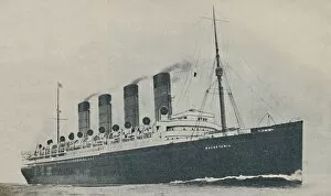 Cunard Gallery: Triumphant for Twenty Years. The Mauretania, built in 1907, c1927, (1936)