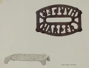Trivet Prints: Trivet, c. 1937. Creator: Rocco Navigato