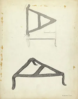 Trivet Prints: Trivet, c. 1938. Creator: Arsen Maralian