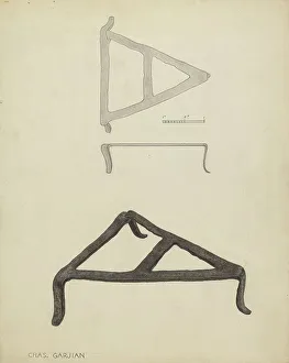 Trivet Prints: Trivet, c. 1938. Creator: Charles Garjian