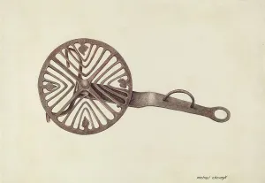 Trivet Prints: Trivet, c. 1938. Creator: Michael Chomyk