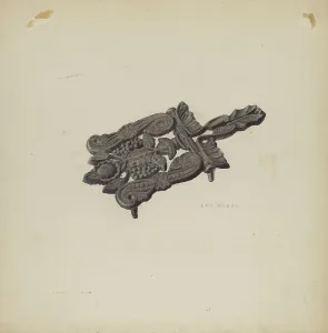 Trivet Prints: Trivet, c. 1938. Creator: Roy Weber