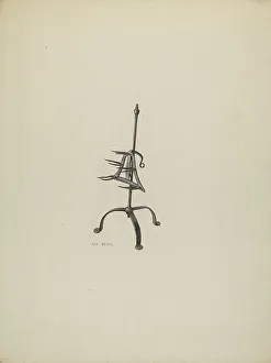 Trivet Prints: Trivet, c. 1938. Creator: Roy Weber