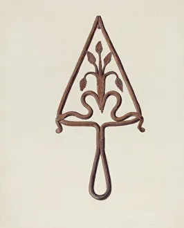 Boehmer Fritz Prints: Trivet, c. 1939. Creator: Fritz Boehmer