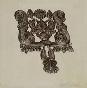 Trivet Prints: Trivet, c. 1941. Creator: Edward Bashaw
