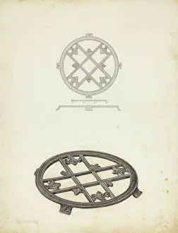 Trivet Prints: Trivet, c. 1941. Creator: Helen Hobart