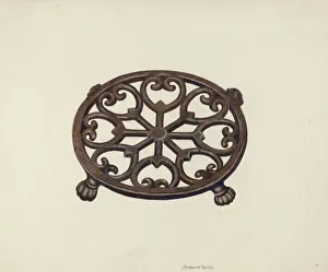 Metal Work Gallery: Trivet, c. 1941. Creator: Margaret Golden