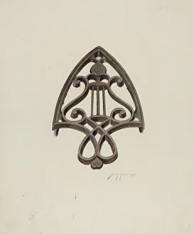 Trivet Prints: Trivet, c. 1941. Creator: Sydney Roberts