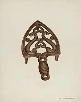 Poffinbarger Paul Collection: Trivet, c. 1942. Creator: Paul Poffinbarger