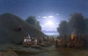 Trizna (from the Saint Olga series). Artist: Kondratenko, Gavriil Pavlovich (1854-1924) Trizna (from the Saint Olga series). Artist: Kondratenko, Gavriil Pavlovich (1854-1924)