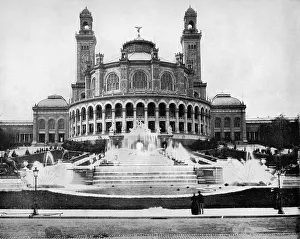 Fountain Prints: The Trocadero, Paris, 1893. Artist: John L Stoddard