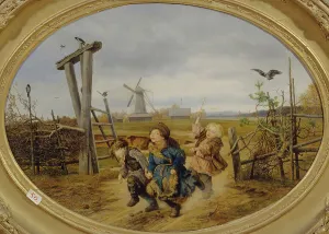 Childrens Game Prints: Troika, 1860. Artist: Popov, Andrei Andreyevich (1832-1896)