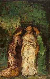 Trois femmes sous les arbres, between 1870 and 1880. Creator: Adolphe Monticelli