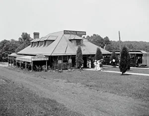 Rail Road Prints: Trolley station, Mt. Vernon, Va. c.between 1910 and 1920. Creator: Unknown