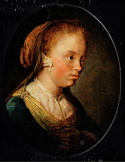 Dou Gerard Prints: Tronie of a Girl, c1635-1640. Creator: Gerrit Dou