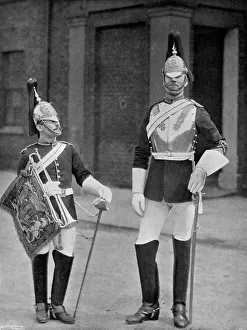A trooper and trumpeter of the Royal Horse Guards, 1896. Artist: Gregory & Co