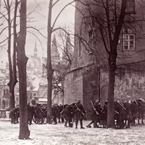 North Rhine Westphalia Gallery: Troops, Aachen, Germany, c1914-c1918