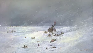 Buried Prints: Troops Buried by a Snowstorm, 19th century. Creator: Nikolay Nikolaevich Karazin