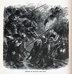 Burgundy Prints: Troops of Charles the Bold, 1882. Artist: Brend amour, Richard (1831-1915)