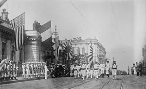 Allied Prints: Troops in Vladivostok, Czech Hq [?], between c1915 and c1920. Creator: Bain News Service