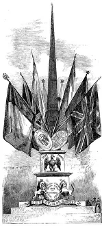 Trophy erected by the English Residents at Dinan in Honour of the Visit of the Emperor and... 1858. Creator: Unknown