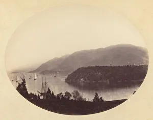 George Kendall Warren Prints: From Trophy Point, West Point, Hudson River, c. 1867-1868. Creator: George K Warren