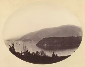 Hudson River Gallery: From Trophy Point, West Point, Hudson River, c. 1867-1868. Creator: George K Warren