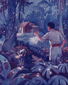 Tropical Fireflies as Dancing Points of Light, 1935
