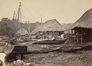 Moran John Prints: Tropical Scenery, Landing, Chipigana, 1871. Creator: John Moran