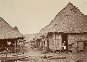 Panama Collection: Tropical Scenery, Street, Chipigana, 1871. Creator: John Moran