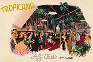 Gambling Prints: Tropicana - Lefty Clarks New Casino, c1950s