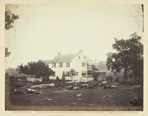 Dead Body Collection: Trossells House, Battle-Field of Gettysburg, July 1863. Creator: Alexander Gardner