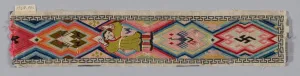 Swastika Prints: Trouser Band, China, Qing dynasty (1644-1911), 1875 / 1900. Creator: Unknown