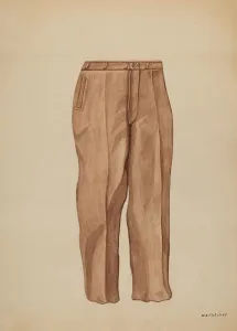 Fletcher Prints: Trousers, c. 1937. Creator: William O. Fletcher
