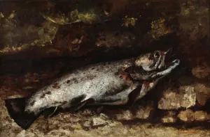 The Trout, 1873. Artist: Gustave Courbet