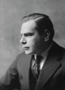 Side Parting Prints: Trovitch, D. Mr. portrait photograph, 1917 May 21. Creator: Arnold Genthe