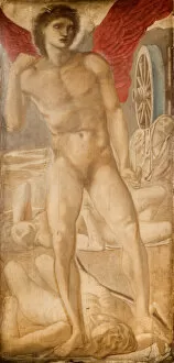 Edward Coley Burne Jones Gallery: Troy Triptych - Study for Love subduing Oblivion, 1875. Creator